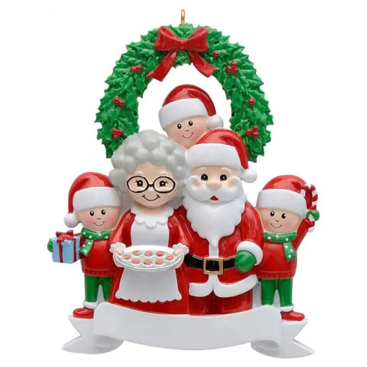Christmas Tree Hanging Resin Cute Creative Personal Family Light Weight New Year 2023 Christmas Tree Ornament High Quality