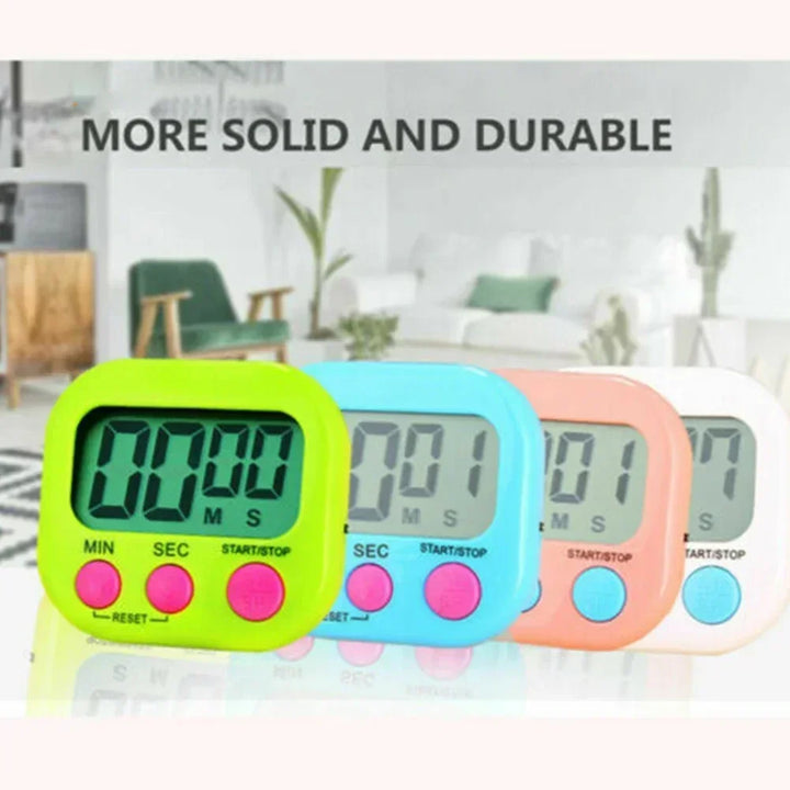Sports Alarm Clock Egg Cooking Timer Kitchen Magnetic LCD Digital Countdown Timer Reminder Tool Cuisine Electronic Tools Gadgets
