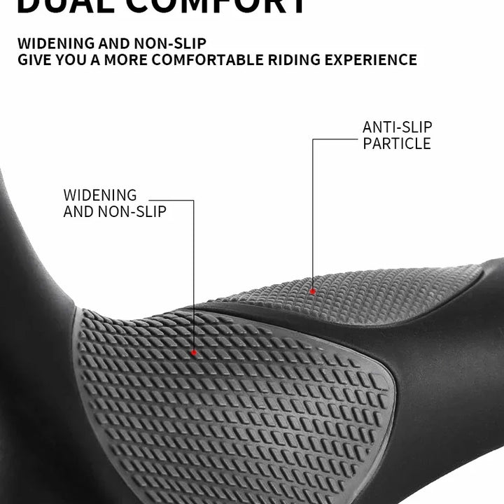 BUCKLOS Bike Handlebar Grips Ergonomics with Extended Bar Non-slip Rubber Bike Grips Durable MTB Cuffs Bicycle Accessories