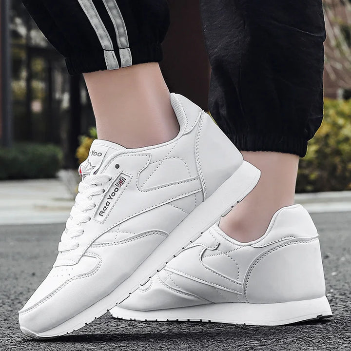 Men Vulcanize Shoes Fashion Men Sneakers Mesh Casual WhiteShoes Lac-Up Mens Shoes Lightweight Walking Shoes Zapatillas Hombre