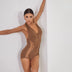 Hollow Sleeveless Bare Back Bodysuit Latin dance Dress Female Latino dancing Cloth Belly Tango Performance Costume NY60 2436