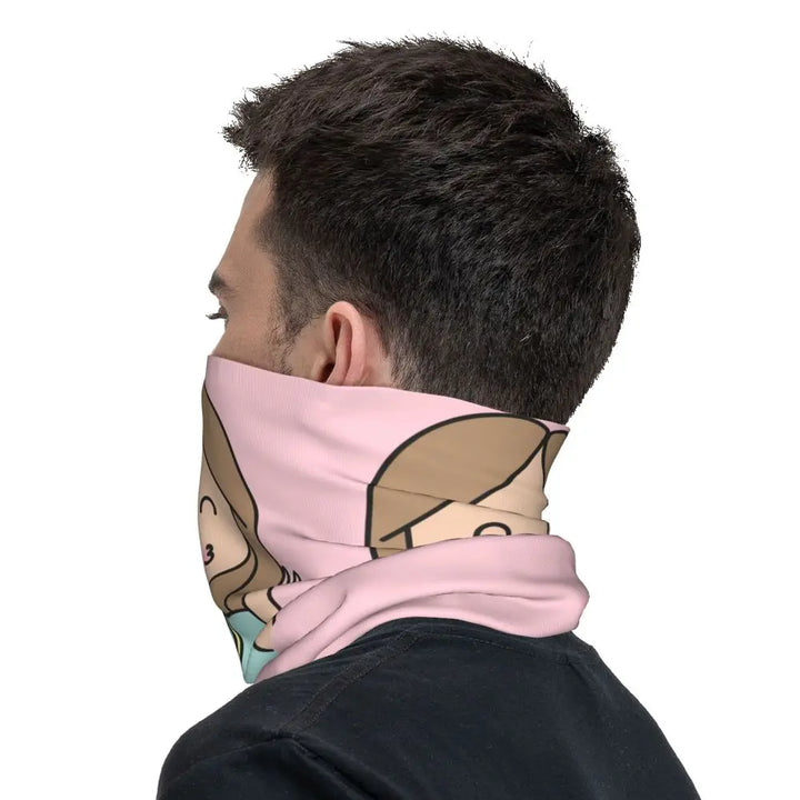 Custom Nursing Pattern Nurse Bandana Neck Gaiter for Ski Cycling Women Men Wrap Scarf Health Care Headband Warmer