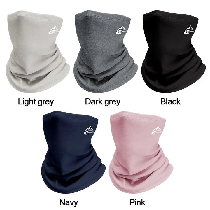 Men Women Winter Sports Bandana Running Velvet Thermal Neck Warmer Ski Hiking Cycling Riding Snowboard Scarf Windproof Headgear