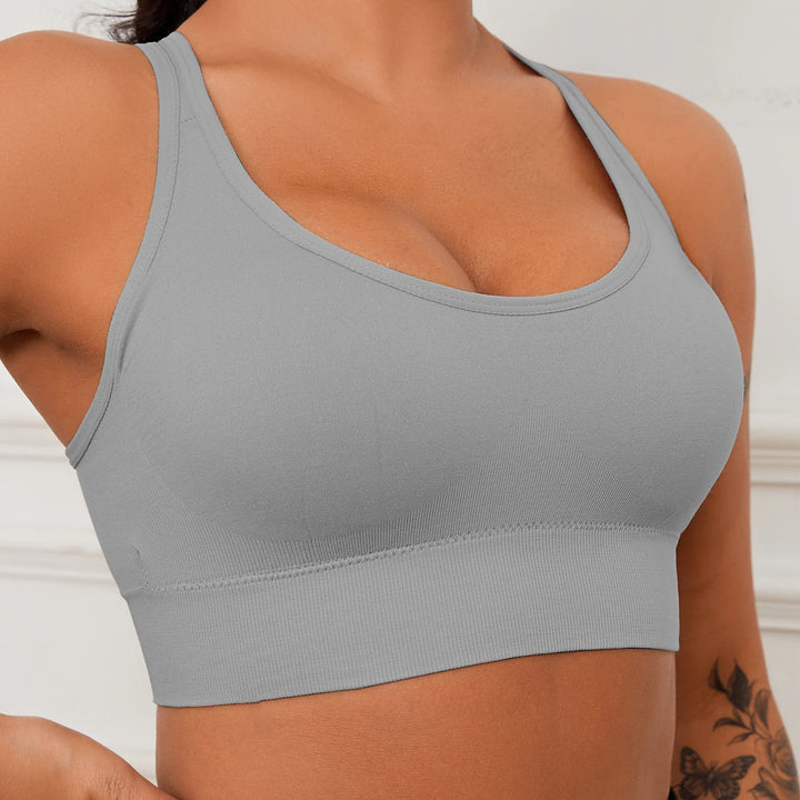 Sports Seamless Comfy & Breathable Push Up Yoga Tank Bra@W4