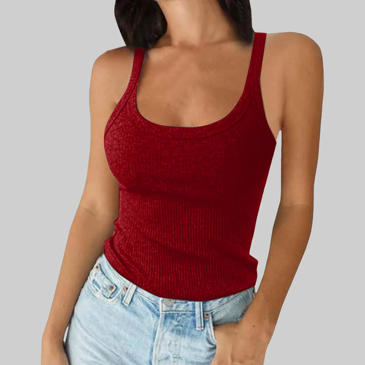 Green Camis O Neck Summer Knit Vest Sleeveless Women Sexy Basic T Shirt White Off Shoulder Ribbed Black Tank Tops Casual Y2K