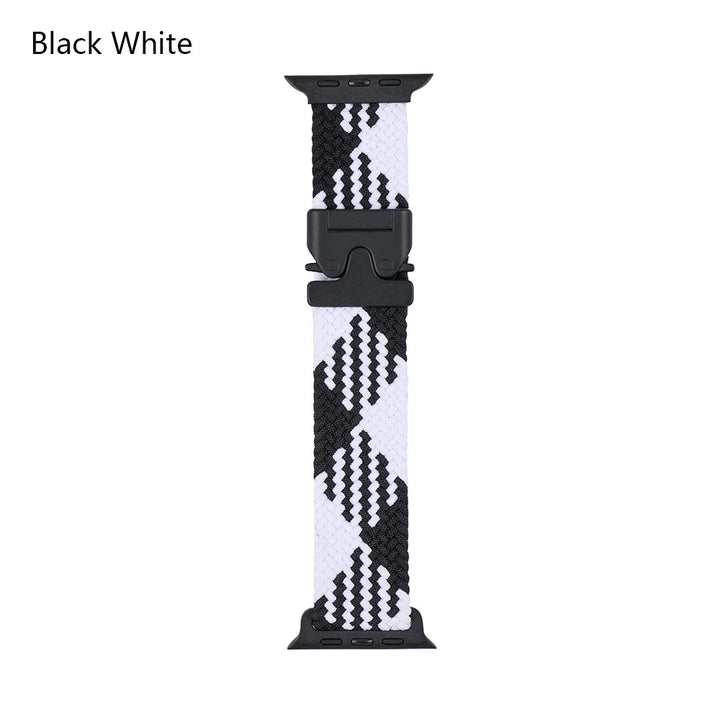 Nylon Canvas Watch Strap for Apple iWatch Series 10 42mm 46mm Ultra 1/2 49mm  S9 8 7 41mm 45mm  S4-6 40mm 44mm Parachute Buckle