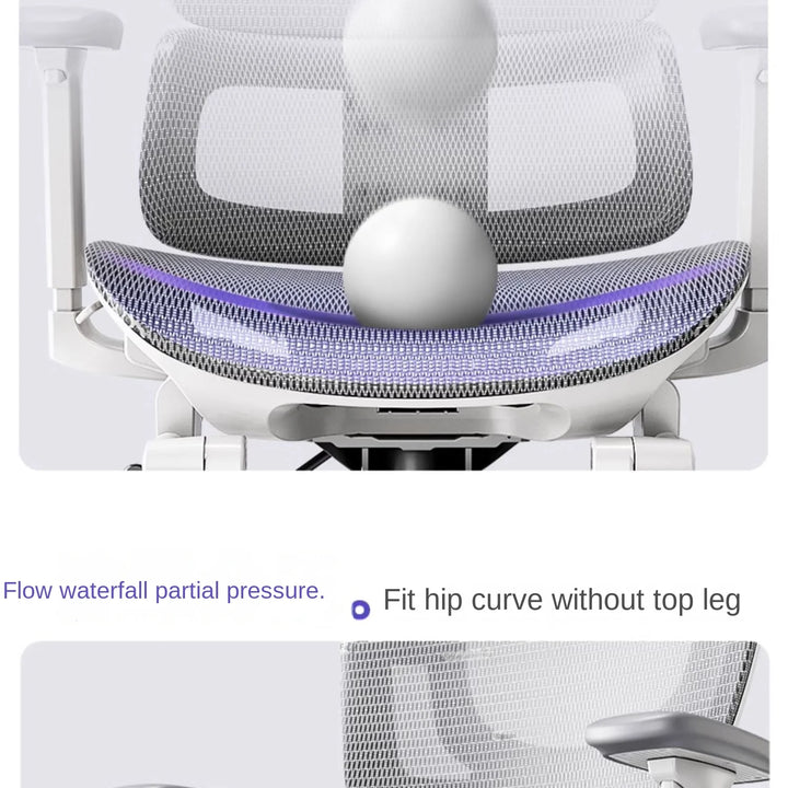 Comfortable Ergonomic Office Chair with Adjustable Height and Lumbar Support for Long Sitting Hours and Gaming