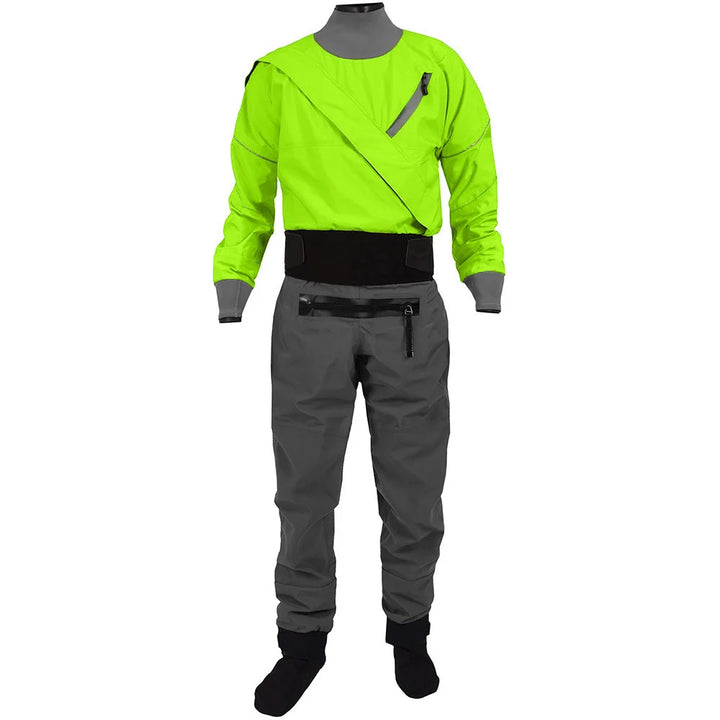 Waterproof Dry Suit for Men, 3 Layers Fabric, Surfing Rafting, Breathable Hoodie, 1 Piece, 2023
