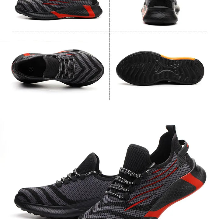 Men Work Safety Shoes Anti-puncture Working Sneakers Male Indestructible Work Shoes Men Boots Lightweight Men Shoes Safety Boots