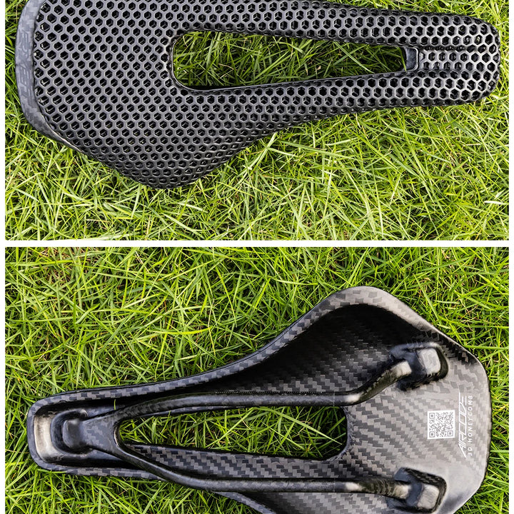 2024 RYET 3D Printed Saddle Ultralight Hollow Comfortable Full Carbon MTB Road Racing Bike Cycling Seat Bicycle Cushion Parts