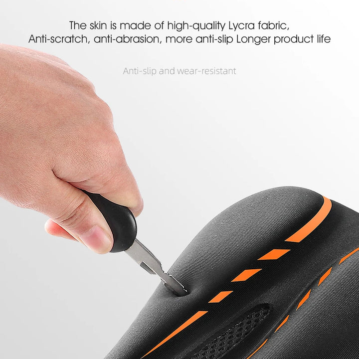 WEST BIKING Bicycle Saddle Cover Silicone Shockproof Bike Cushion Cover Breathable Rebound Bike Seat Cover Cycling Accessories