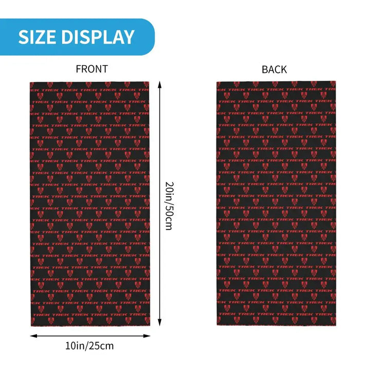 Custom Treks Bike Logo Bandana Neck Gaiter Windproof Face Scarf Cover Women Men Headwear Tube Balaclava
