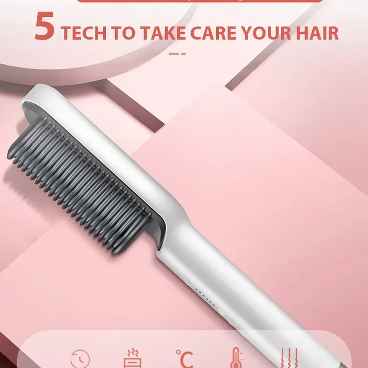 Hair Straightener Professional Quick Heated Electric Hot Comb Hair Straightener Personal Care Multifunctional Hairstyle Brush
