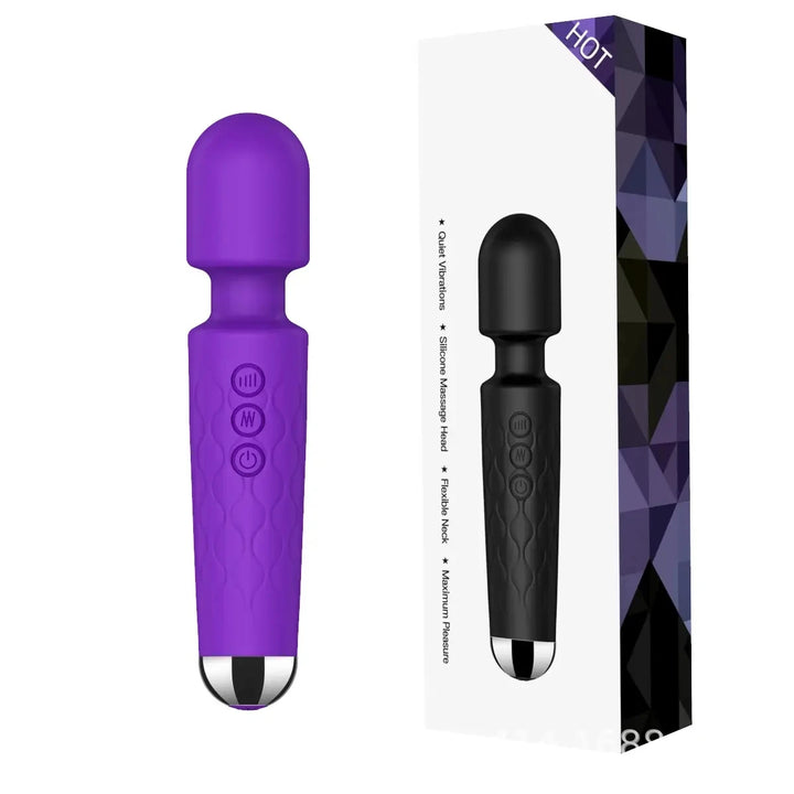 1 portable electric massage stick, 8-speed, 20 frequency, muscle relaxation, suitable for back, neck, leg, and waist massage