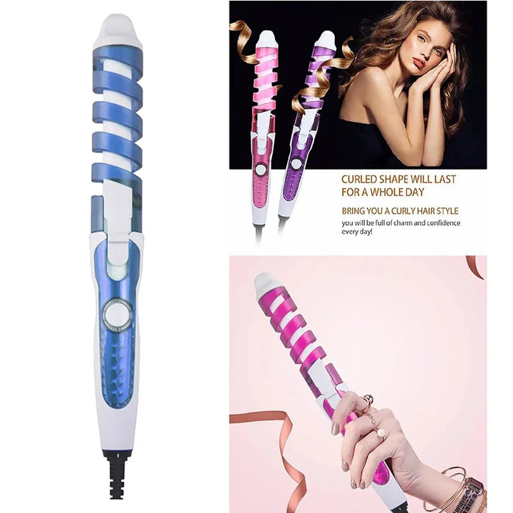 Portable automatic rotating Magic Ceramic Styling tool Electric Hair curler Home salon anti-perm spiral curler