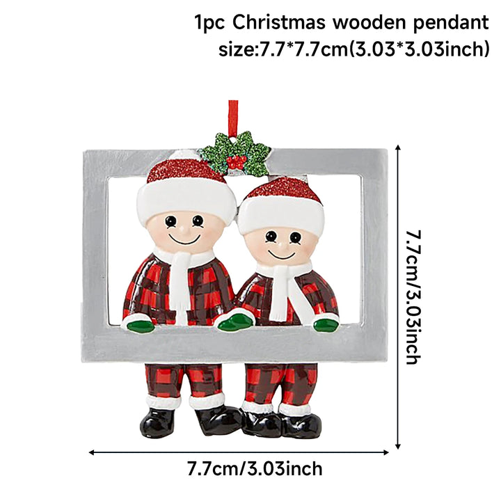 Christmas Tree Family Pendant Merry Christmas Decorations For Home 2024 Navidad Xmas Tree Hanging Ornament Navidad New Year 2025
