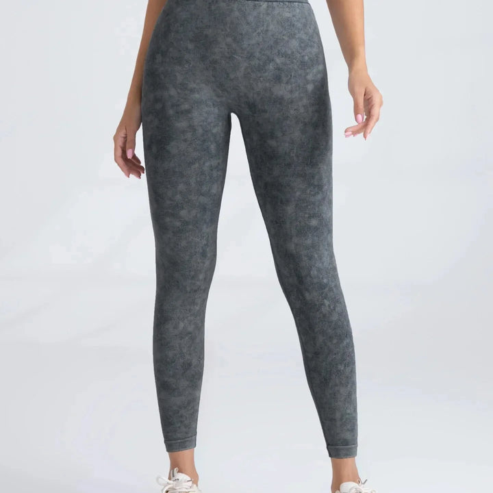 Sports High Waist Leggings Women V-back Waist Tights Stretchy Slim Yoga Fitness Set Seamless Short Sleeve Shorts and Pants Set