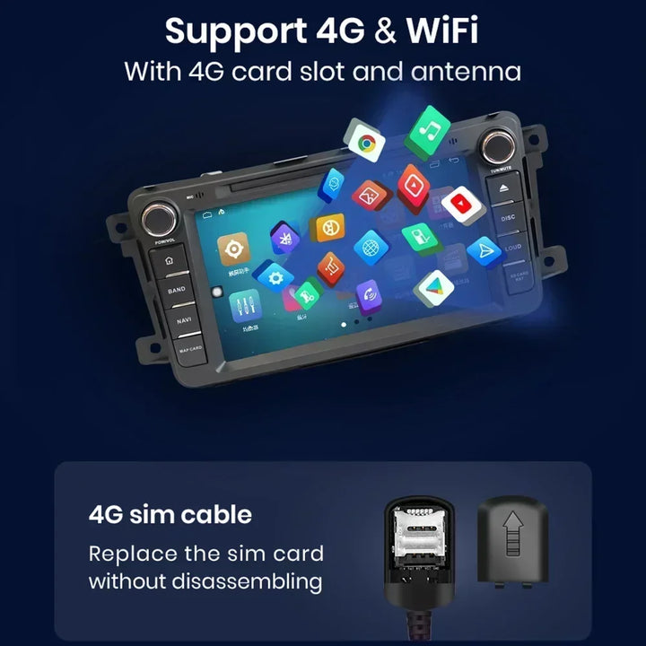 CHSTEK Car radio 8" Android 13 Wireless Carplay GPS Car android Player Wifi multimedia For Mazda CX9 CX-9 TB 2006-2016 Qualcomm