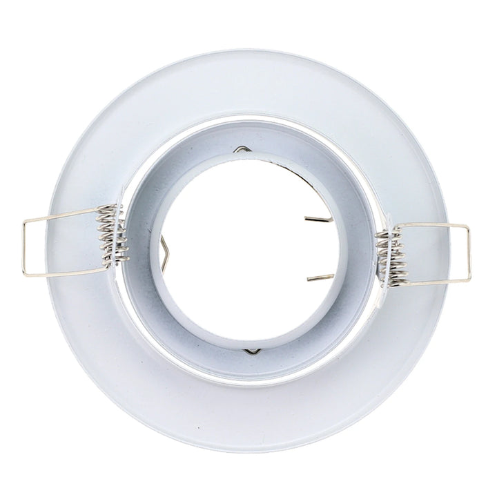 Metal Round GU10 MR16 GU5,3 Recessed Downlight LED Fitting Ceiling Spot Lights Frame Suit Dia108mm Bulbs Lamp Socket Holder