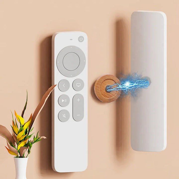 Wood Magnetic Hooks Wall Mounted Remote Control Magnet Holders Keys Anti-Lost Racks Router Organizer for Home Office Storage