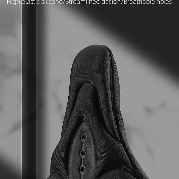 WEST BIKING Comfortable Bicycle Saddle Cover Breathable Rebound Silicone Foam Bike Seat Cover With Rain Cover Bike Accessories