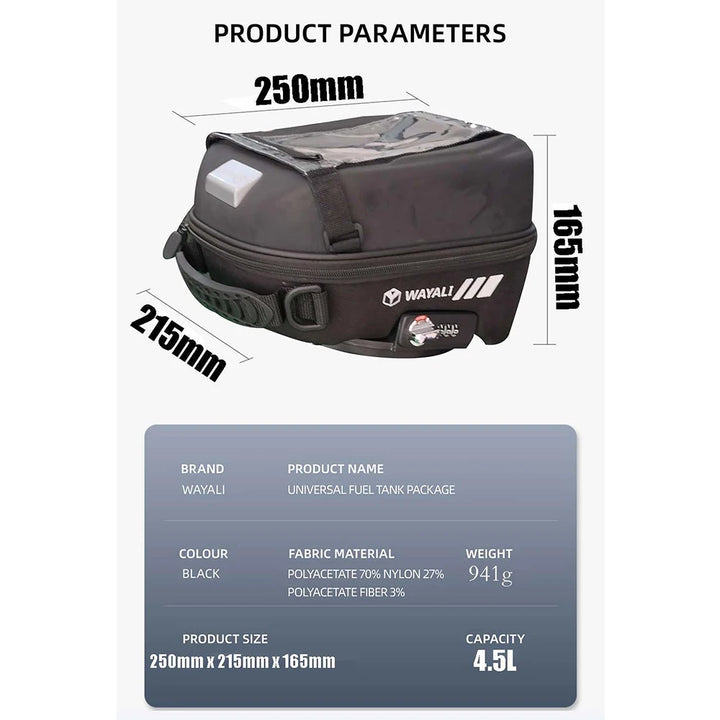 Motorcycle Accessories Travel Bag Fuel Tank Bag Tanklock Luggage Bag For Benelli TRK702X TRK702 TRK 702X 702 X 251 TRK251 2022
