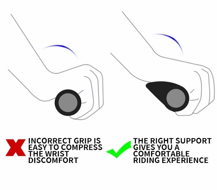 BUCKLOS Bike Handlebar Grips Ergonomics with Extended Bar Non-slip Rubber Bike Grips Durable MTB Cuffs Bicycle Accessories