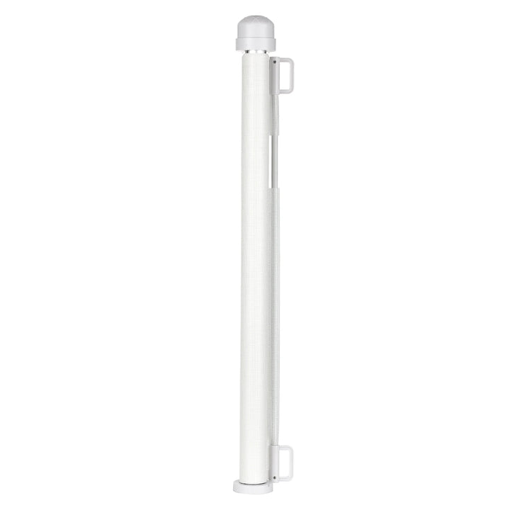 Retractable Pet Dog Mesh Fence Baby Safety Gate 34 inch Tall Extends to 61 inch Wide Indoor Outdoor Baby Gate Safety Barrier