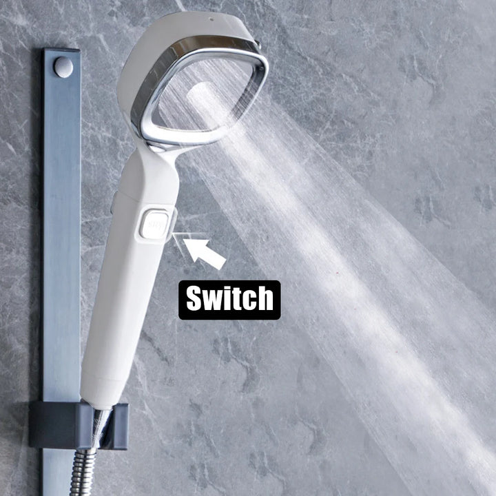 Bathroom supplies High Pressure Shower Head With Switch Water Saving Shower Nozzle 4 Modes High Pressure