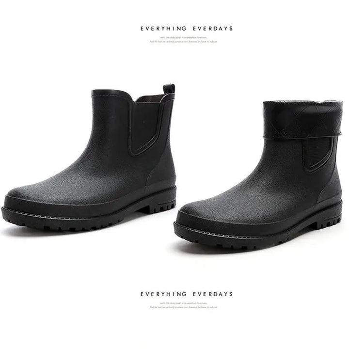 New ，outdoor ，rain boots men's fashionable waterproof shoes men's waterproof boots thick-soled fishing rubber shoes four seasons