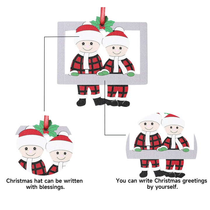 Christmas Tree Family Pendant Merry Christmas Decorations For Home 2024 Navidad Xmas Tree Hanging Ornament Navidad New Year 2025