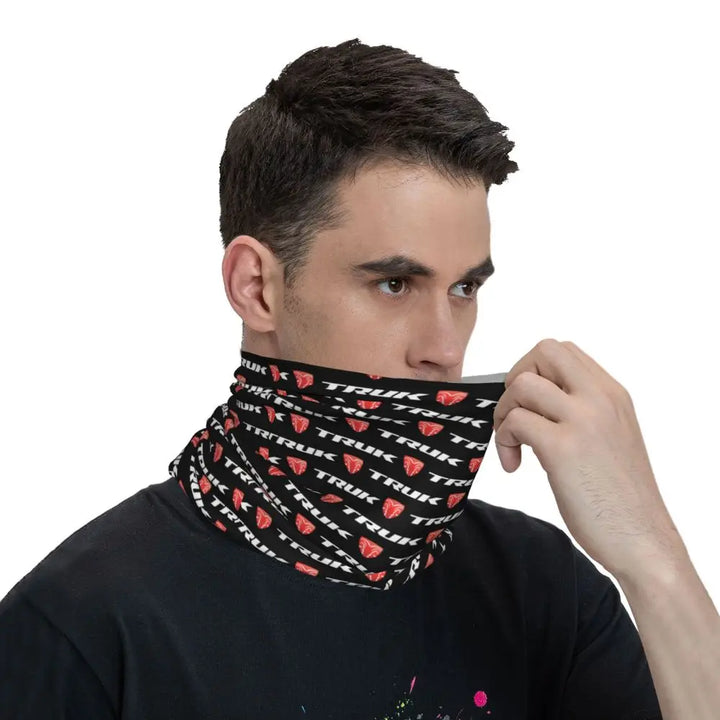 Custom Treks Bike Logo Bandana Neck Gaiter Windproof Face Scarf Cover Women Men Headwear Tube Balaclava