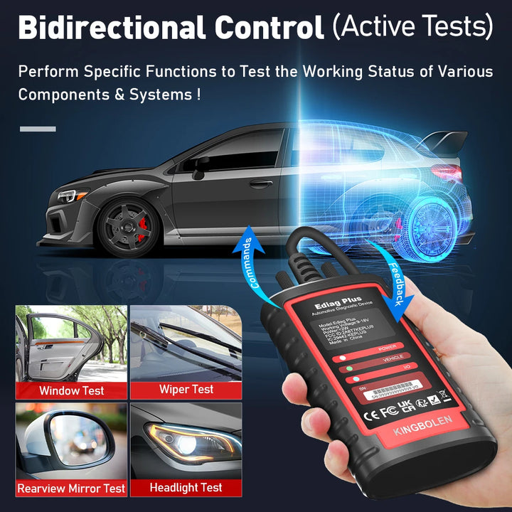 KINGBOLEN Ediag Plus, THINKCAR THINKDIAG 2 CANFD ALL System ECU Coding Active Test 16 Reset OBD2 Scanner Car Diagnostic Tools