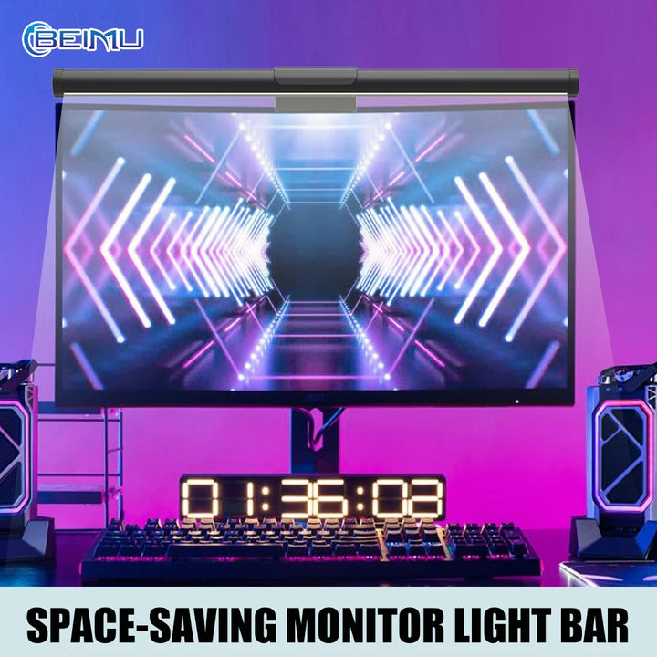 BEIMU Screen Light Desk Lamp Computer Monitor Light Bar Screen Hanging Light Table Lamp Monitor Laptop Light USB Study Read Lamp