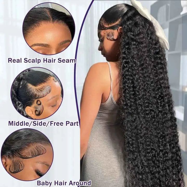 6x4 5x5 Wear and Go Glueless Wigs Human Hair HD Curly Wigs for Women Real No Glue Lace Wig Pre Cut Glueless Wig For Beginners