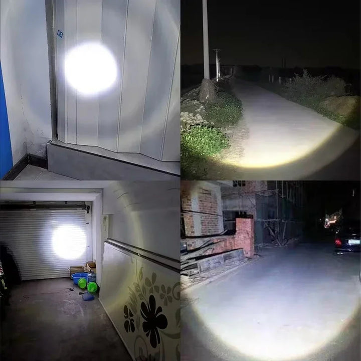 Powerful Led Flashlight Super Bright Tactical Torch Light Emergency Spotlights Telescopic Zoom Lantern Built-in Batte 18650ry