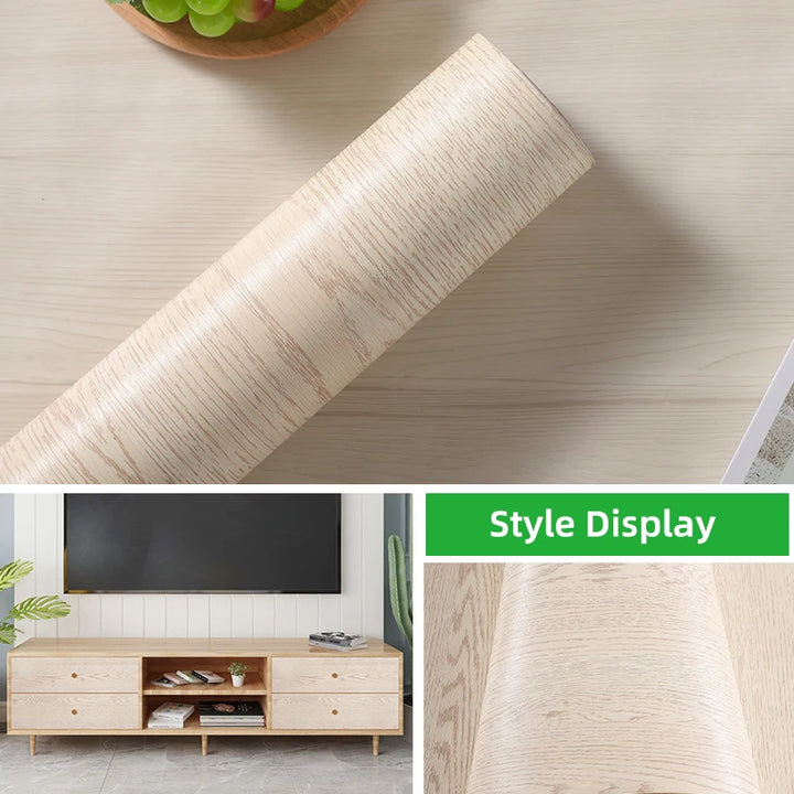 Wooden texture contact paper,peeling pasting wallpaper,renovating furniture,self-adhesive detachable Chinese wood grain stickers