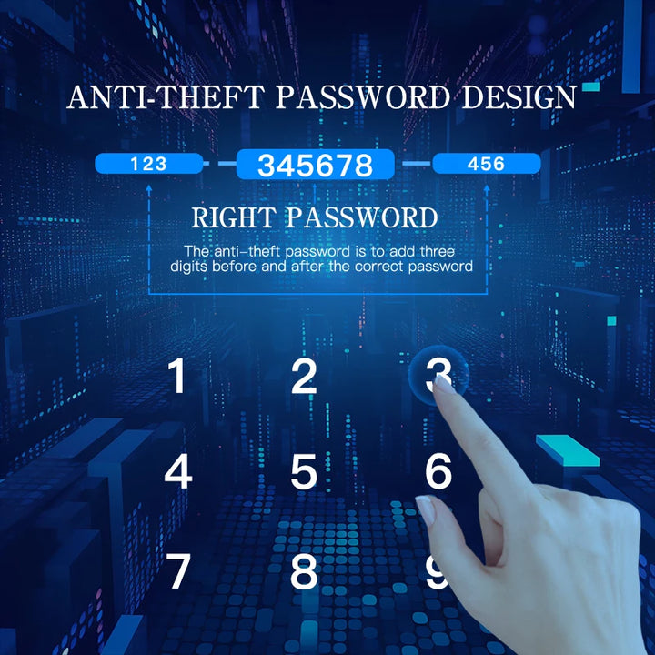 PHIPULO New Smart Door Lock With Tuya APP Digital Electronic Lock Smart Home Wooden Door Lock Biometric Fingerprint