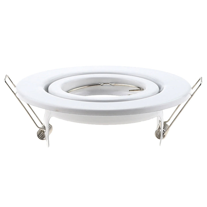 Metal Round GU10 MR16 GU5,3 Recessed Downlight LED Fitting Ceiling Spot Lights Frame Suit Dia108mm Bulbs Lamp Socket Holder