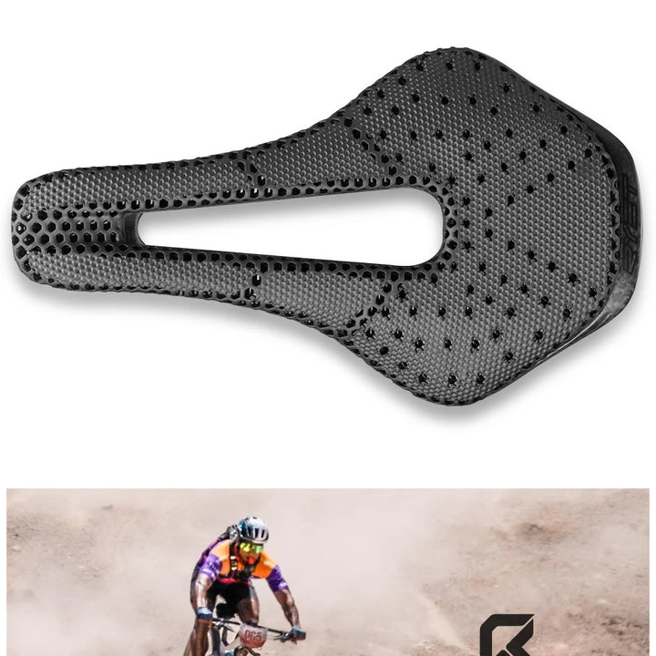 2024 RYET 3D Printed Saddle Ultralight Hollow Comfortable Full Carbon MTB Road Racing Bike Cycling Seat Bicycle Cushion Parts