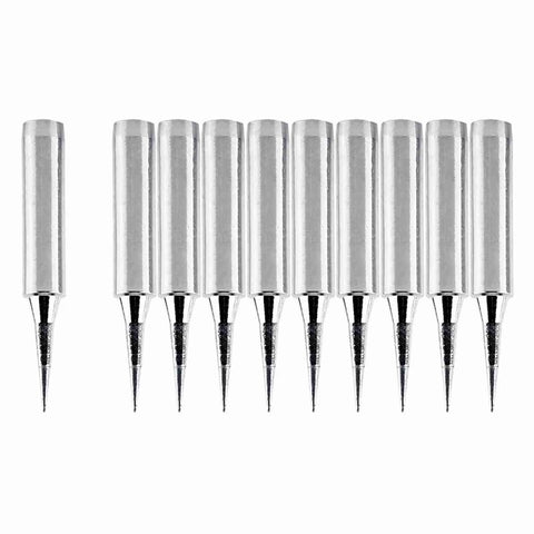 10pcs 900M-T-L Pure Copper Soldering Iron Tips BGA Welding Head Tools for Precision Soldering