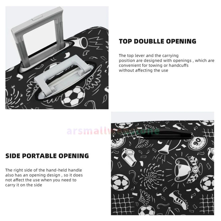 Football Luggage Cover Suitcase Protector Thicken Elasticity Dust Covered Anti-scratch Protective Case 18-32 Inch