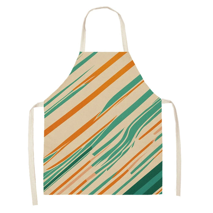 Women's kitchen apron Linen man Children's Big size Child girl Waterproof funny Half Work Coffee nordic boho morandi abstract