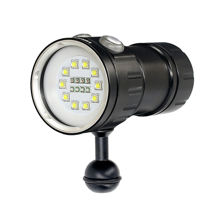 Professional Underwater 27 LED Photography Light Highlight Lamp 20000Lumens Diving Flashlight 100M Waterproof Video Camera torch