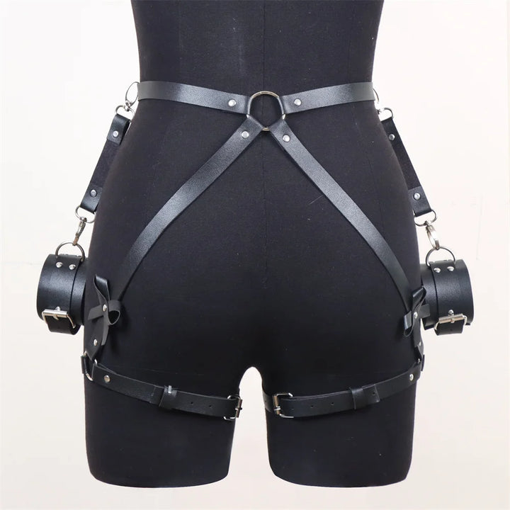 Women Harness Belt Pu Leather Lingerie Bondage Gothic Body Harness Adjustable Women's Belts Punk Clothing Accessories