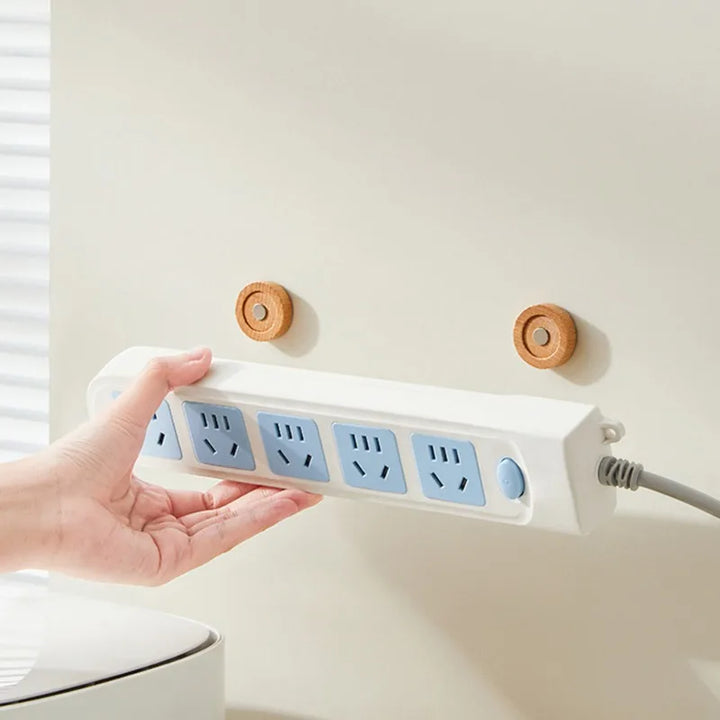 Wood Magnetic Hooks Wall Mounted Remote Control Magnet Holders Keys Anti-Lost Racks Router Organizer for Home Office Storage