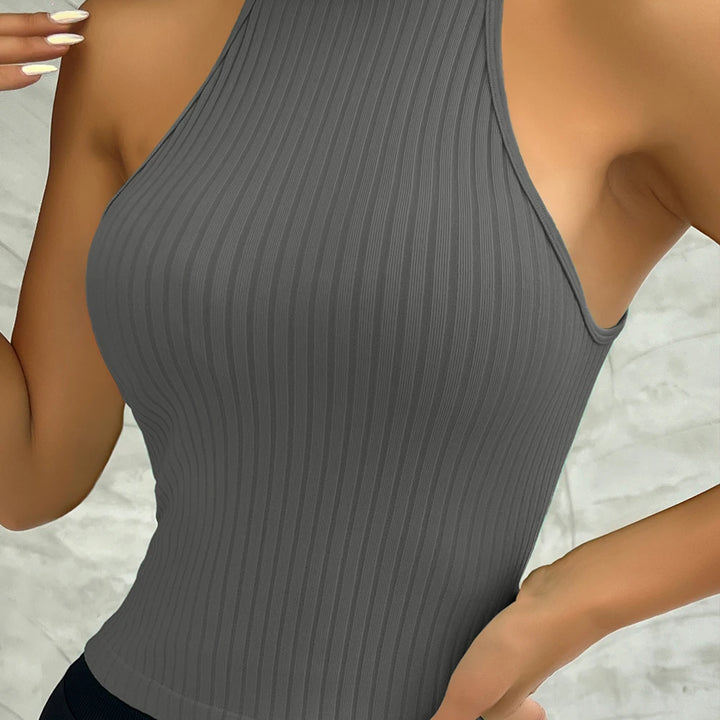 Women Yoga Vest Gym Sports Seamless Fitness Rib-Knit Running Breathable sexy Vest Workout Bra Tank Top Female Without Pad