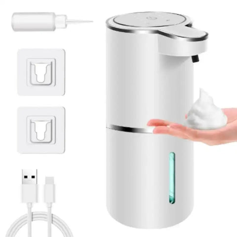 Automatic Soap Dispenser Touchless Foaming Soap Dispenser 380ml USB Rechargeable Electric 4 Level Adjustable Foam Soap Dispenser