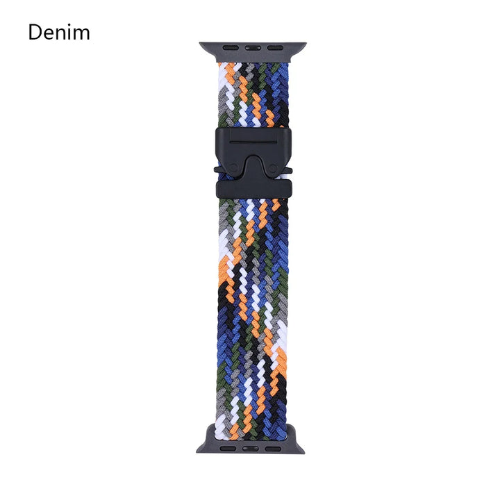 Nylon Canvas Watch Strap for Apple iWatch Series 10 42mm 46mm Ultra 1/2 49mm  S9 8 7 41mm 45mm  S4-6 40mm 44mm Parachute Buckle
