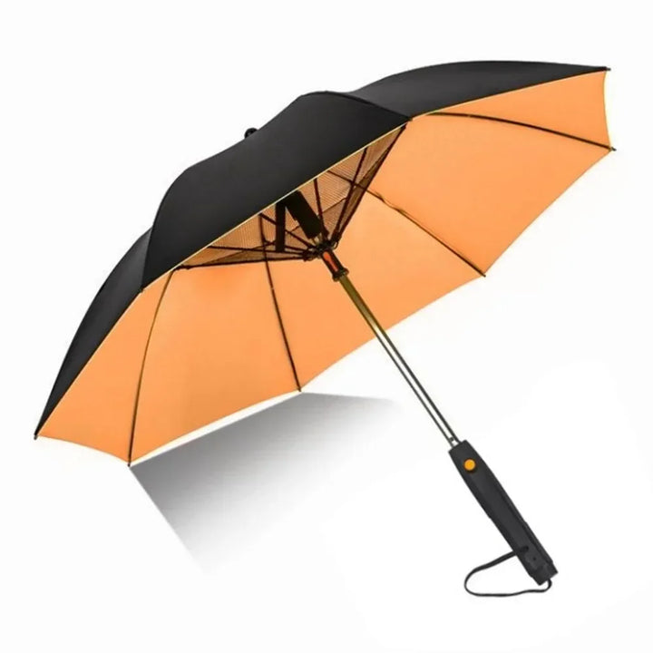 Sun Umbrella with Fan Misting,Portable Fan for UPF 50+ Sun,Cooling Umbrella,Summer Cooler for Outdoor Beach,Battery Powered